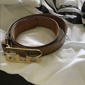 Bally belt butterscotch leather